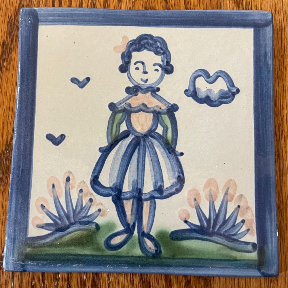 M. A. Hadley Pottery tile